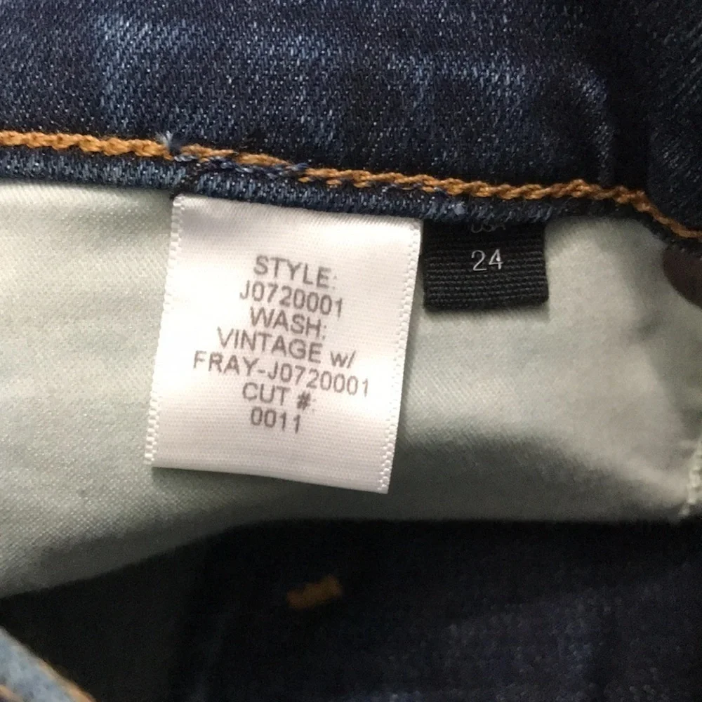 VERONICA BEARD Kate Skinny Fray Jeans Size 24 - Picture 7 of 11